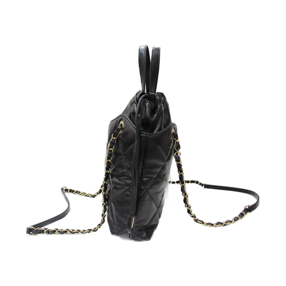 Chanel Shopping Small Black Bag Lambskin
